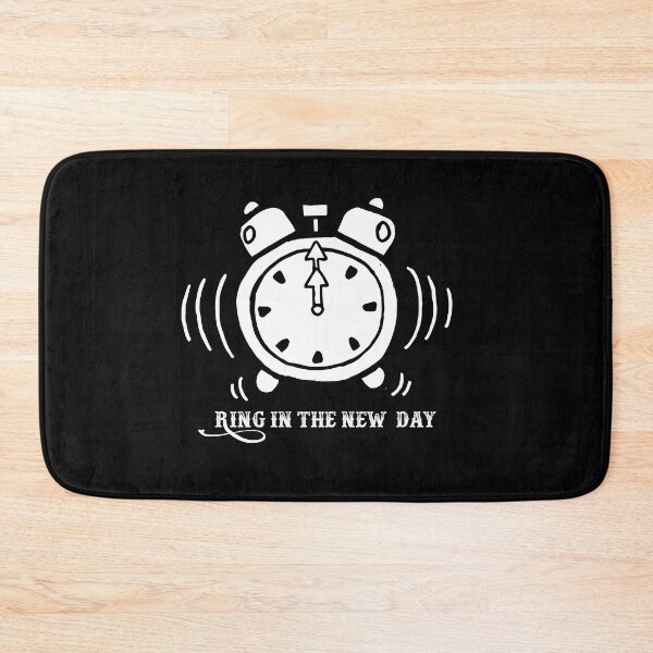 Item preview, Ring in the new day, funny clock t-shirt and sticker designed and sold by Billium Halder.