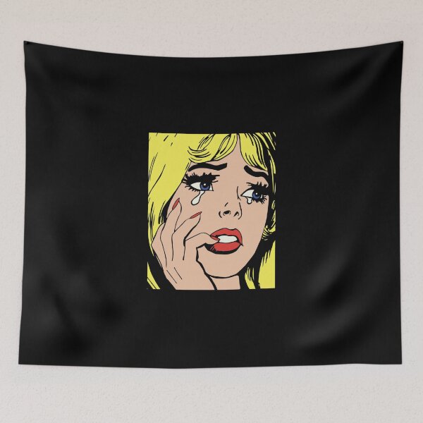 Item preview, Blonde Pop Art 1950s Sad Crying Girl Vintage Classic T-Shirt designed and sold by donnielnah.