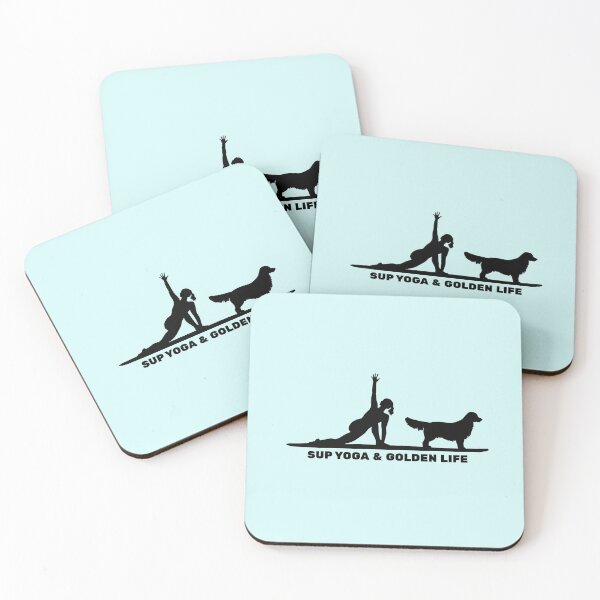Item preview, SUP Yoga & Golden Retriever Life Paddleboarding Dog Mom designed and sold by Guarddogdrive.