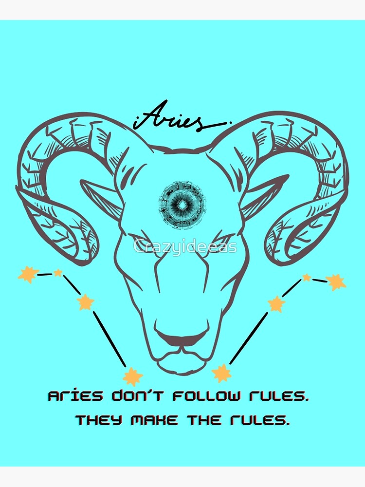 Disover Aries, zodiac, astrology, astral signs Premium Matte Vertical Poster