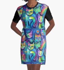Magicats Graphic T-Shirt Dress