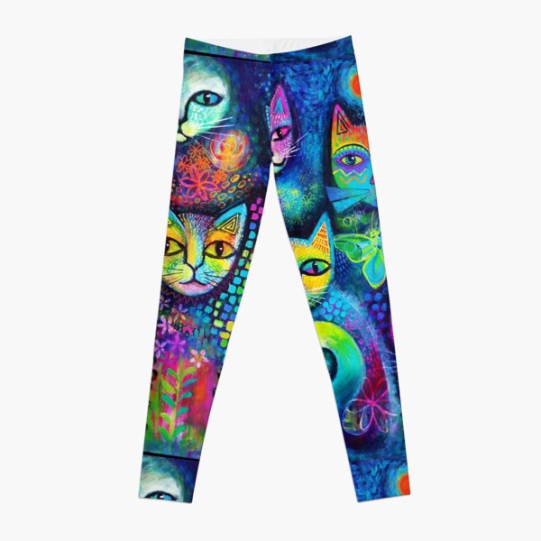Cat Leggings for Women, Crazy Cat Lady Cat Tights, Great for Yoga