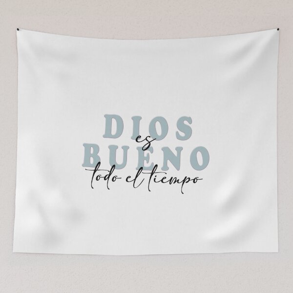 Item preview, Dios es bueno todo el tiempo, Spanish Christian Quote designed and sold by Aryam Quotes.