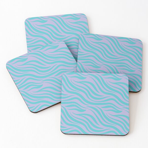 Item preview, cute lavender and turquoise Zibra pattern designed and sold by diixtarshop.