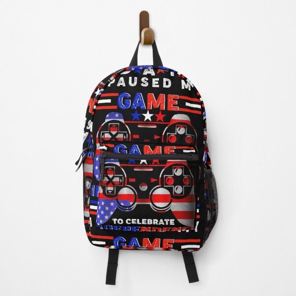 Item preview, 4th of July, I Paused My Game To Celebrate Independence day, gamer with USA flag designed and sold by Hussain Shirts.
