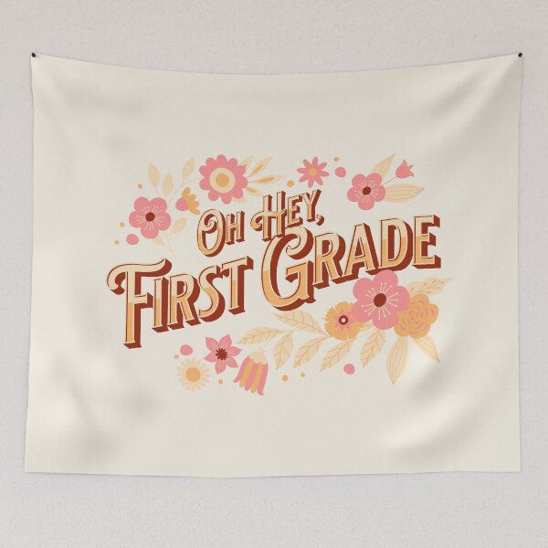 Item preview, Oh Hey First Grade 1st Grader Floral Teacher designed and sold by SocialLook.