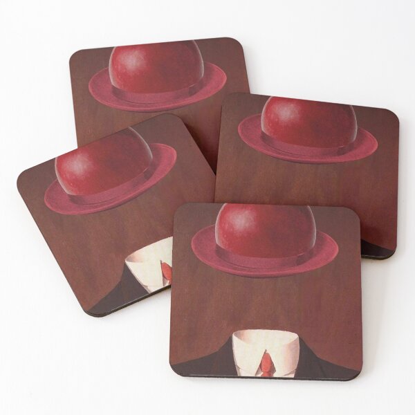 Item preview, Art by rené margitte man in a bower hat painting  designed and sold by Golido.