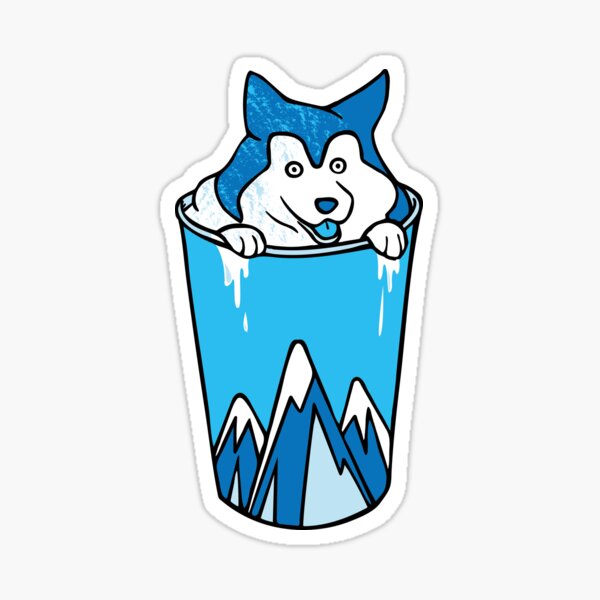 Husky Slushie Sticker