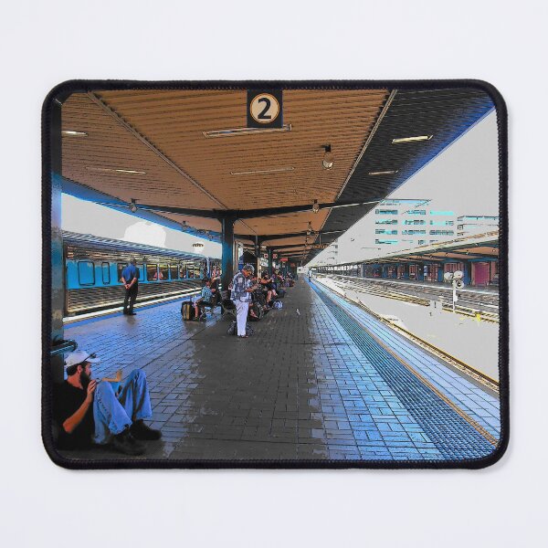 Item preview, Waiting,Platform 2, Central Station, Sydney, Australia. designed and sold by kaysharp.