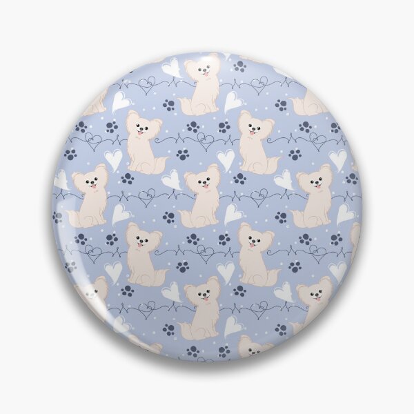 Item preview, LOVE Long Haired White Chihuahua designed and sold by Lulupainting.