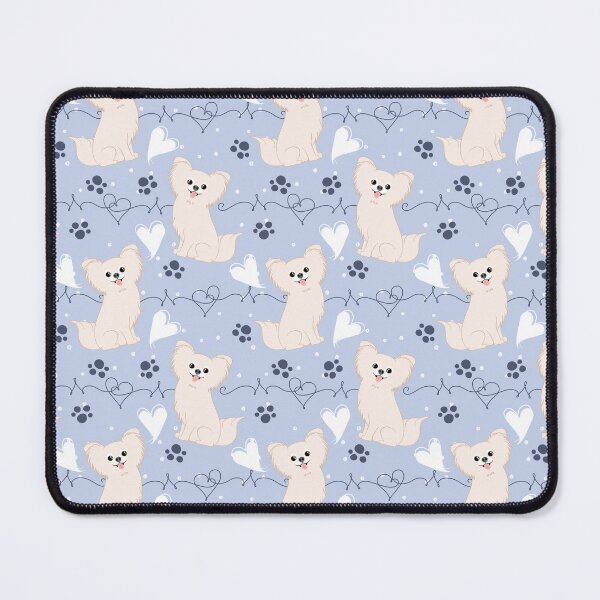 Item preview, LOVE Long Haired White Chihuahua designed and sold by Lulupainting.
