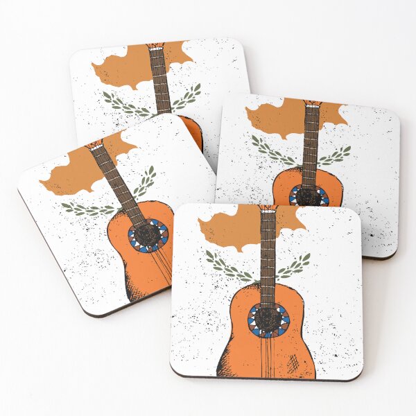 Item preview, Country Music Retro Vintage Guitar Cyprus designed and sold by pretty4u.