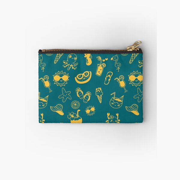 Item preview, Cute Summer Beach pattern Harbor blue and Daffodil designed and sold by Paintit-black.