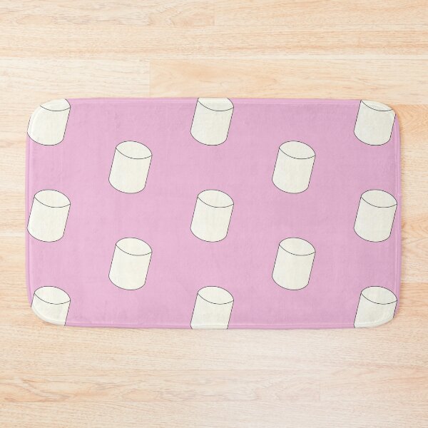 Item preview, Seamless Marshmallow Pattern - White On Pink designed and sold by IKDG.