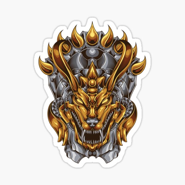 "Mechanical Kyubi - The nine tails demon" Sticker for Sale by emer