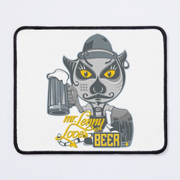 Item preview, mr.Lenny Loves Beer / gray edition designed and sold by mr-Lenny-Loves.