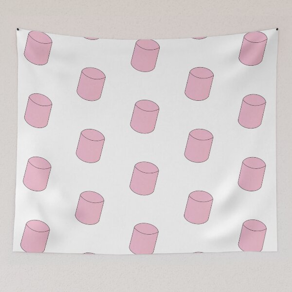 Item preview, Seamless Marshmallow Pattern - Pink On White designed and sold by IKDG.