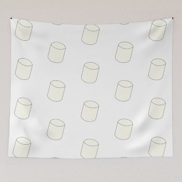 Item preview, Seamless Marshmallow Pattern - White On White designed and sold by IKDG.