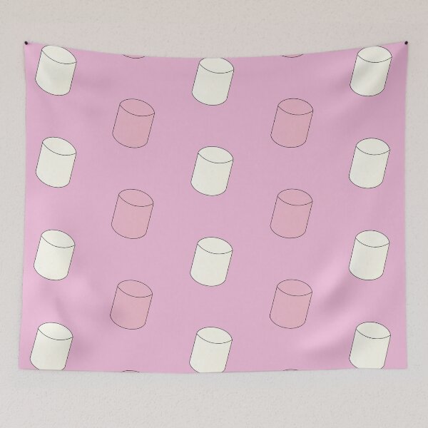 Item preview, Seamless Marshmallow Pattern - Pink/White On Pink designed and sold by IKDG.