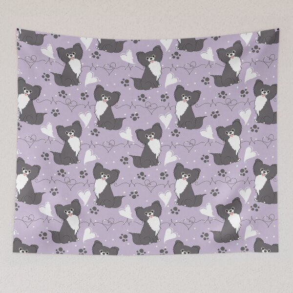 Item preview, LOVE Long Haired Blue White Chihuahua designed and sold by Lulupainting.