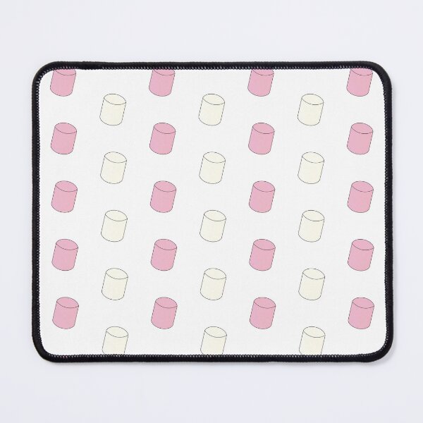 Item preview, Seamless Marshmallow Pattern - Pink/White On White designed and sold by IKDG.