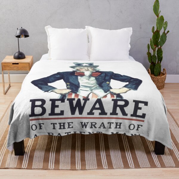Item preview, Beware Of The Wrath Of A Patient Man Uncle Sam designed and sold by taiche.