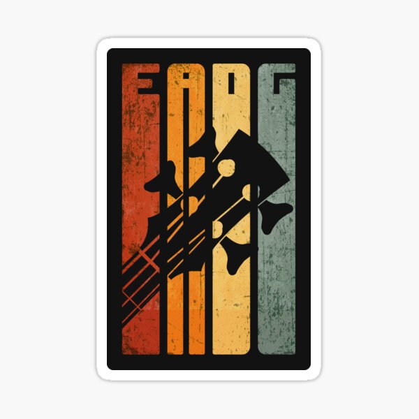 Artikel-Vorschau von Bassgitarre EADG Tuning Retro Vintage Bassist, designt und verkauft von Delightfully Cynical.