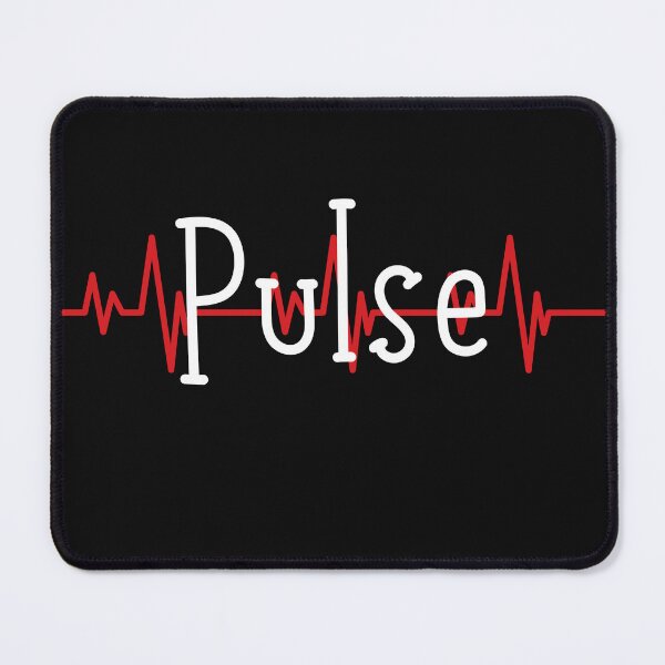 Item preview, red pulse line design for nurses and paramedical staffs. typography designed and sold by haideralibhai.