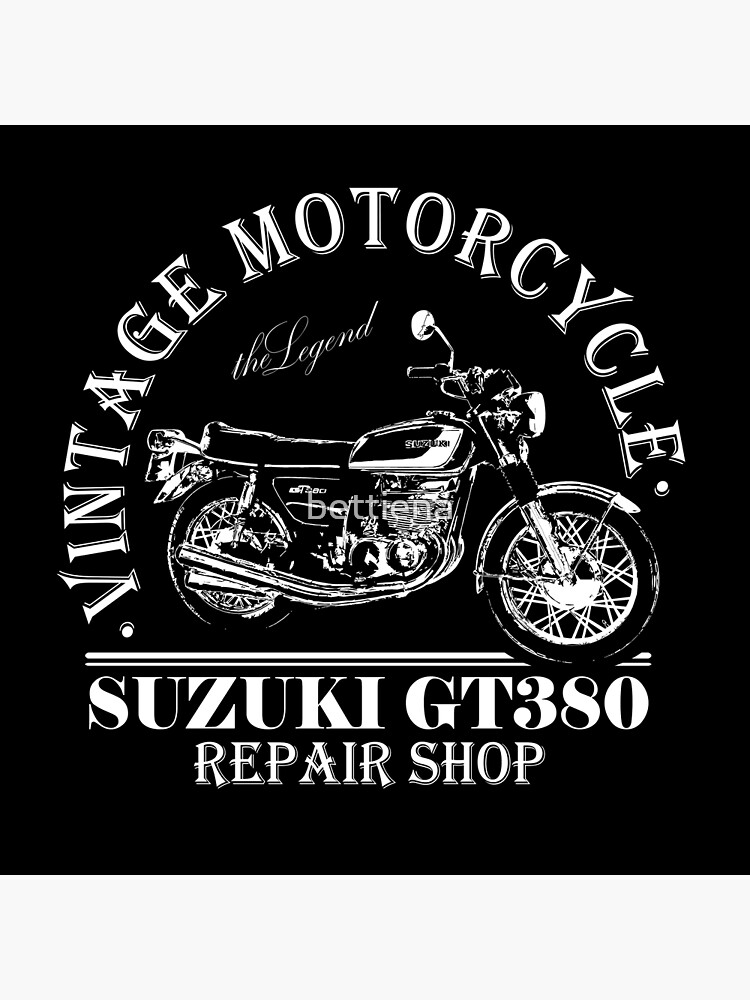 "Vintage Suzuki GT380 T-shirt | Classic Bike Gift | I love my Suzuki