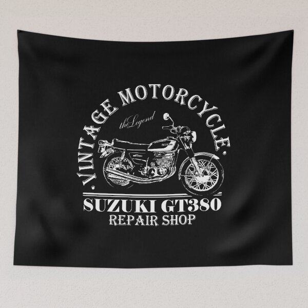 Item preview, Vintage Suzuki GT380 T-shirt | Classic Bike Gift | I love my Suzuki | chest designed and sold by bettiena.