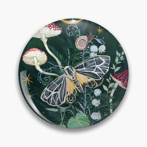Item preview, Mushroom Night Moth designed and sold by claramcallister.