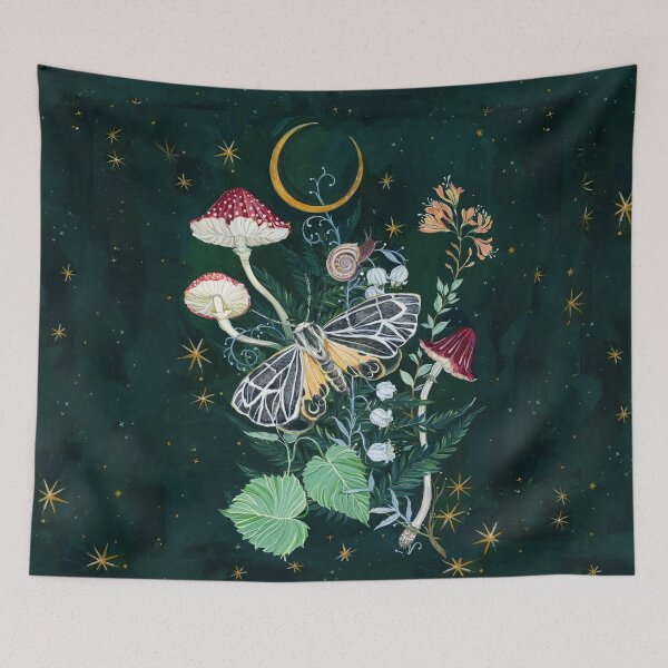 Item preview, Mushroom Night Moth designed and sold by claramcallister.