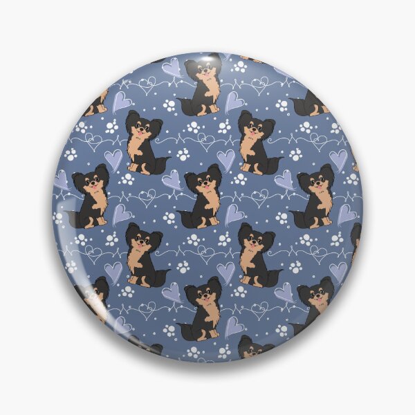 Item preview, LOVE Long Haired Black Tan Chihuahua designed and sold by Lulupainting.