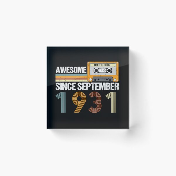 Item preview, Awesome Since September 1931 | 91th birthday | vintage September 1931 designed and sold by AMINE  ★★★★★.