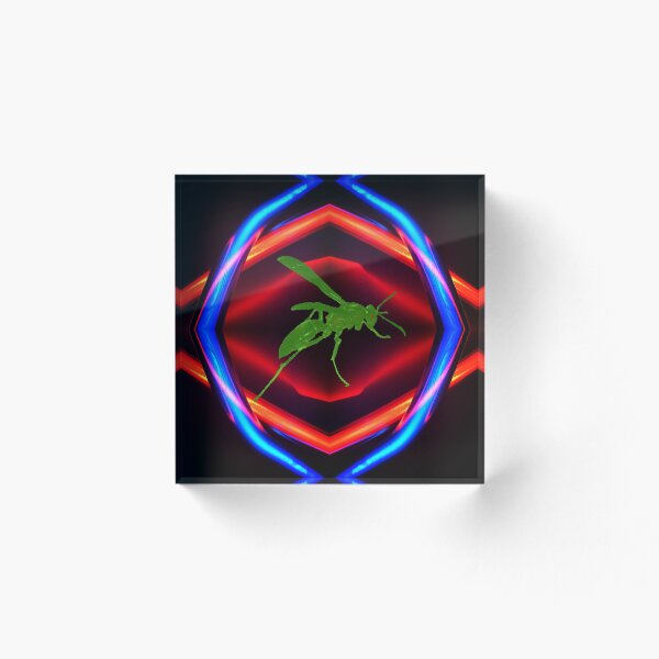 Item preview, Green Wasp in Neon designed and sold by ATJones.