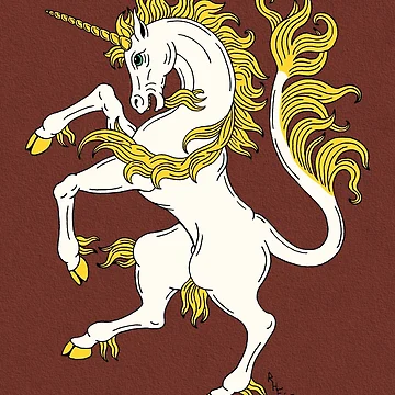 Artwork thumbnail, Unicorn Rampant by Azure Lion Productions