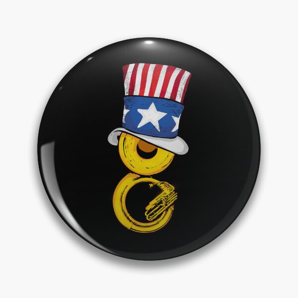 Item preview, 4th Of July America Men Marching Band Music Sousaphone designed and sold by DSWShirts.