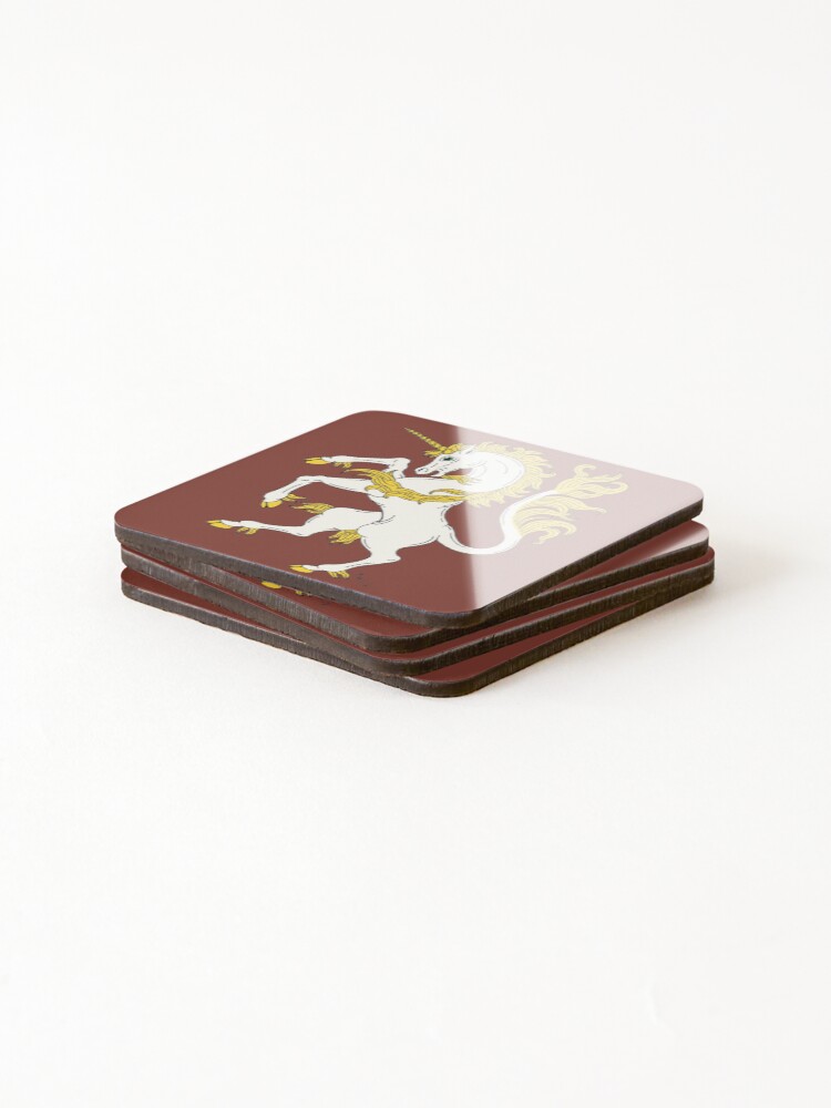 Thumbnail 4 of 5, Coasters (Set of 4), Unicorn Rampant designed and sold by RHFay.