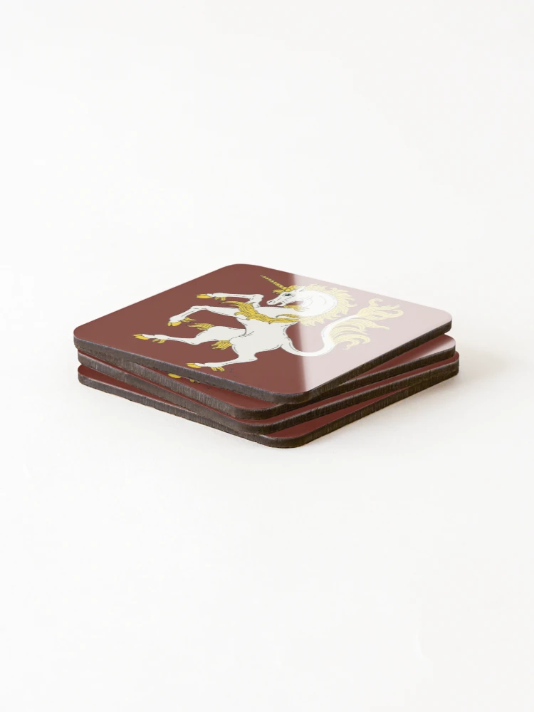 Thumbnail 4 of 5, Coasters (Set of 4), Unicorn Rampant designed and sold by Azure Lion Productions.