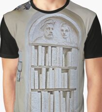 Bookshop Sculpture Graphic T-Shirt