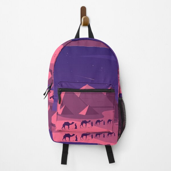 Item preview, Pyramid landscape with caravan at night designed and sold by OSTONSHOP.