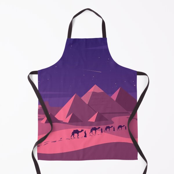 Item preview, Pyramid landscape with caravan at night designed and sold by OSTONSHOP.