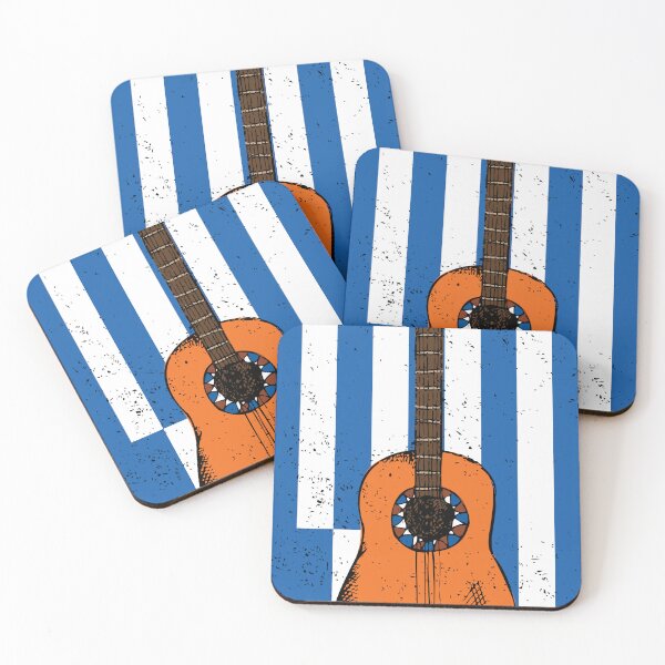 Item preview, Country Music Retro Vintage Guitar Greece designed and sold by pretty4u.
