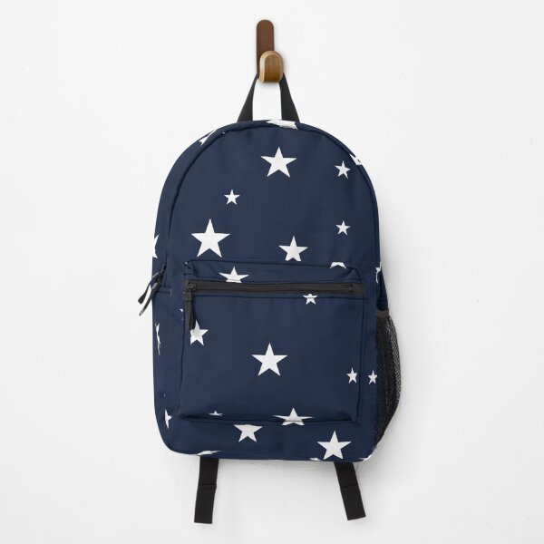 Item preview, White star pattern in dark blue designed and sold by NazarliNigar.