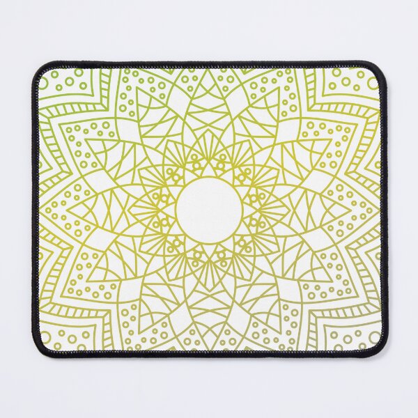 Item preview, Mandala Subtle Abstract Lithromantic Pride Flag Green Yellow designed and sold by cashewdays.