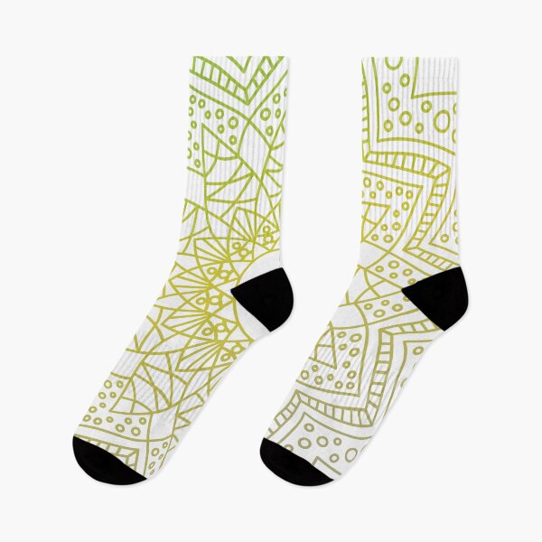Item preview, Mandala Subtle Abstract Lithromantic Pride Flag Green Yellow designed and sold by cashewdays.