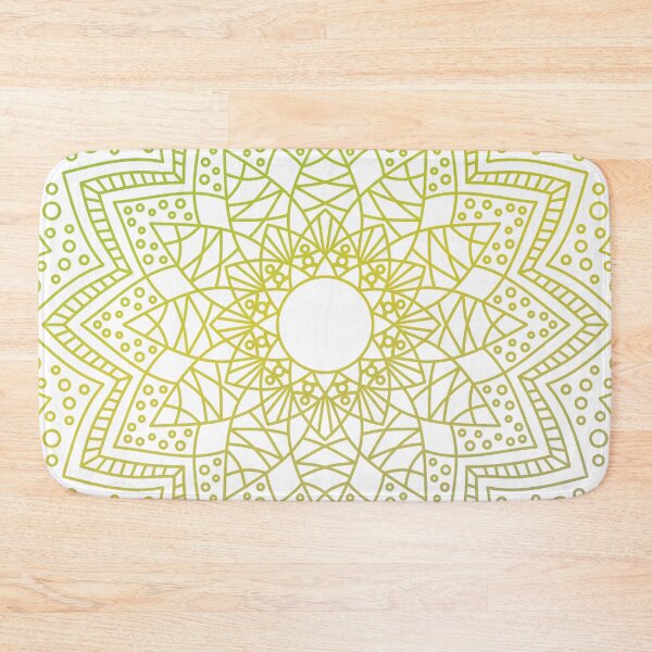 Item preview, Mandala Subtle Abstract Lithromantic Pride Flag Green Yellow designed and sold by cashewdays.