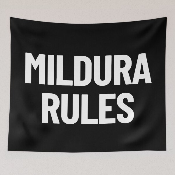 Aperçu de l'œuvre Mildura Rules Victoria Australie Capitale créée et vendue par Legit Hooligan.