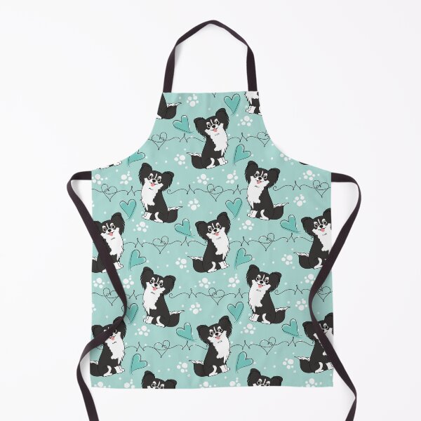 Item preview, Long Haired Black White Chihuahua 2 designed and sold by Lulupainting.
