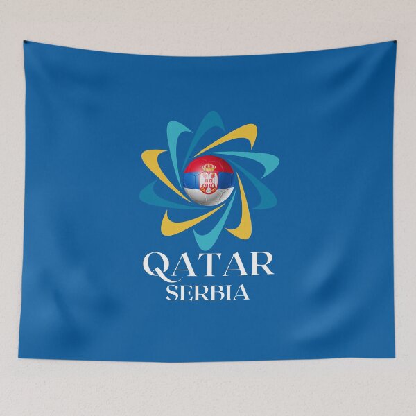 Item preview, Qatar Football soccer team Serbia  designed and sold by DesignsbyMona.